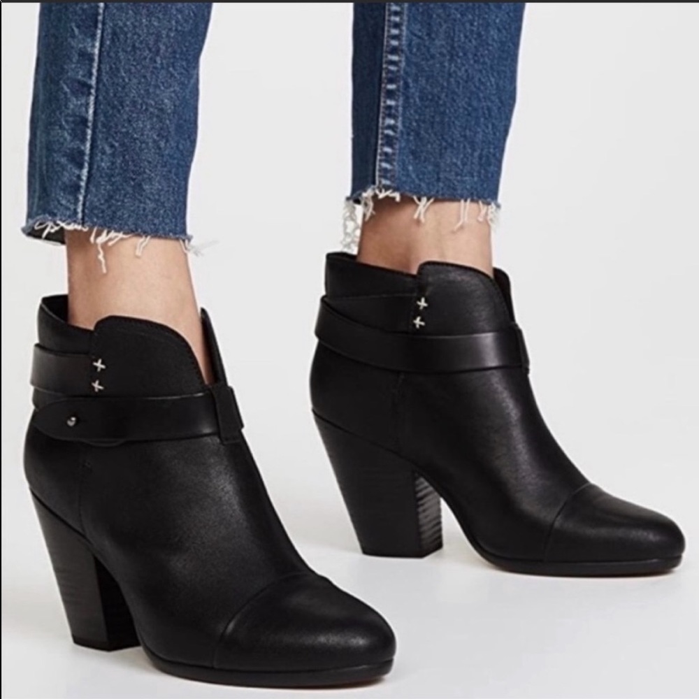 Rag & Bone Harrow Booties Leather Ankle Strap